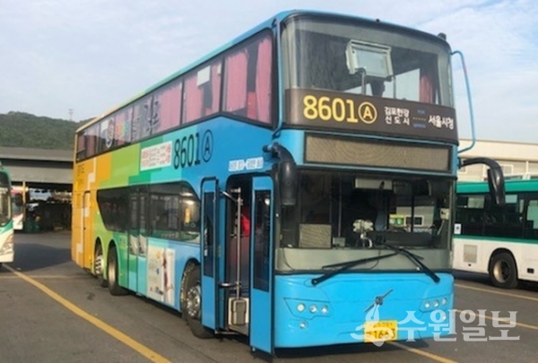 경기도가 도내 운행 중인 2층 시내버스들의 입석 제로화를 추진한다.(사진=경기도청)