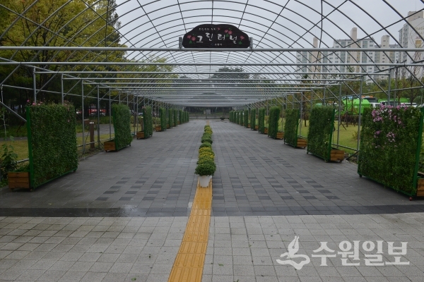 영통구청 그린터널.(사진=영통구)