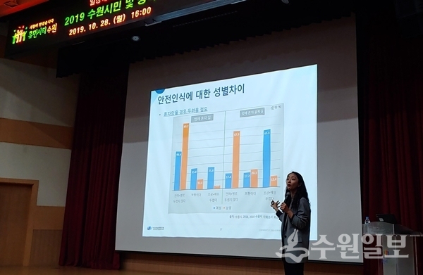 ‘여성친화도시 이해 교육’이 28일 수원시청 대강당에서 열렸다.(사진=수원시)