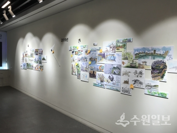전시회 ‘수원 어반 이야기’가 열린 ‘Gallery 영통’.(사진=영통구)