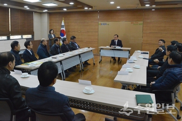 영통구가 실시한 안전요원 간담회.(사진=영통구)
