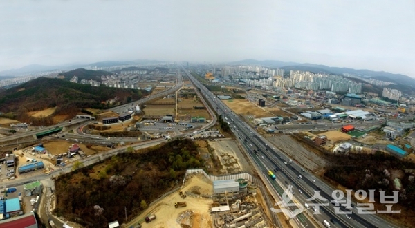 보정 마북 신갈동 플랫폼시티 예상구역 전경.(사진=용인시)