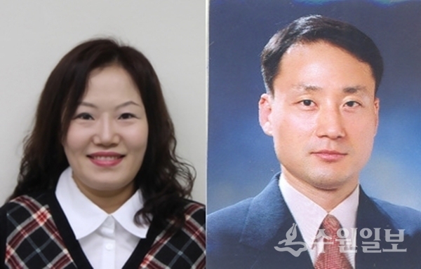 의왕시 윤지현 기획팀장(왼쪽)과 이병철 문화체육시설팀장.(사진=의왕시)