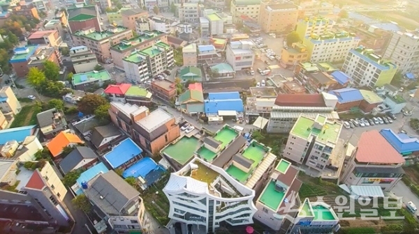 주거환경개선사업이 진행 중인 마평1구역 전경.(사진=용인시)