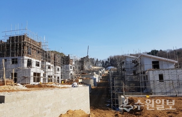 용인시 관내 한 단독주택 공사현장.(사진=용인시)