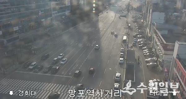 CCTV로 본 수원시의 한 도로(낮).(사진=수원시)