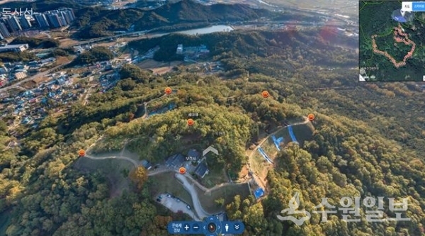 독산성 VR 장면.(사진=오산시)