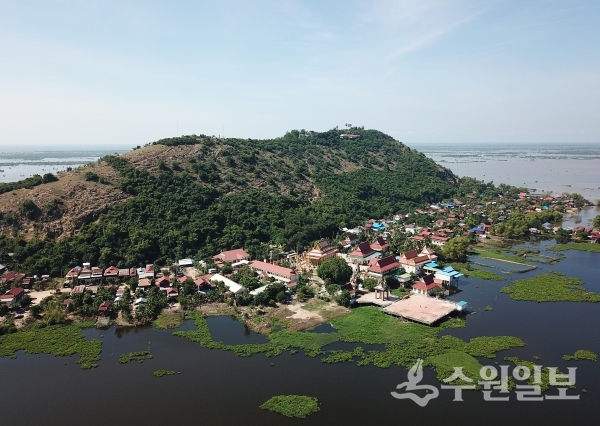 캄보디아 시엠립주 마을 전경.(사진=수원시)