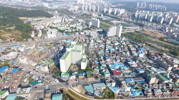 오산시 궐동 항공사진.(사진=오산시)