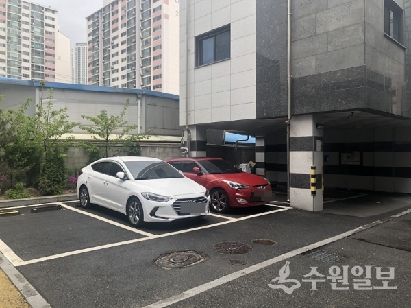영통구 관내 건물 주차장 전경.(사진=영통구)