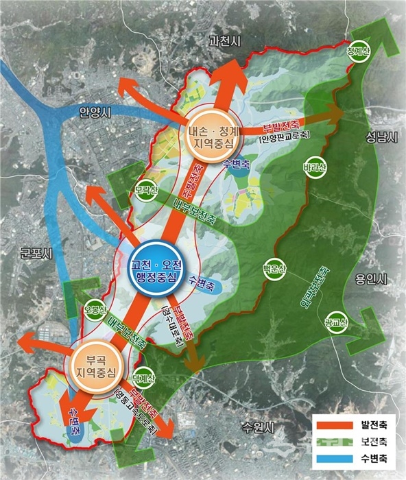 2035년 의왕도시 기본계획도.(사진=경기도)