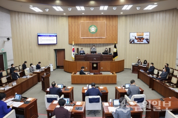 의왕시 272회 정례회 폐회 장면.(사진=의왕시)