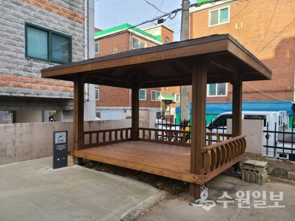 안양시 한 아파트 내 쉼터 조성 모습.(사진=경기도)