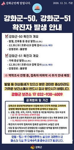 강화군 확진자 정보.