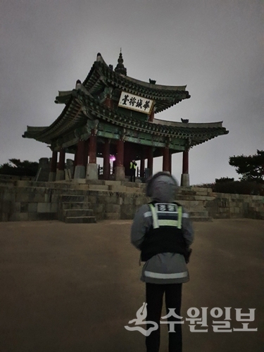 1월 1일 아침 서장대.(사진=수원시)