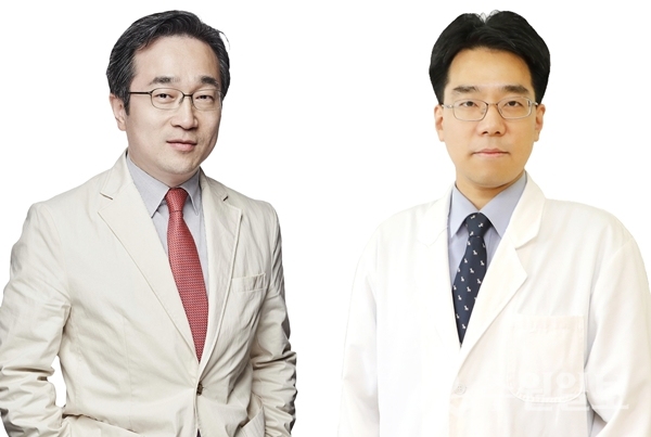 (왼쪽부터) 성빈센트병원 소화기내과 이강문 교수와 조익현 교수.(사진=성빈센트병원)