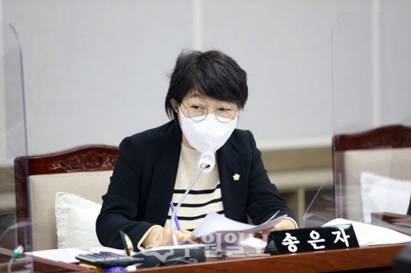 수언시 조례개정으로 골목상권 활성화 발판을 마련한 송은자의원(정의당,비례대표)(사진=수원시의회)