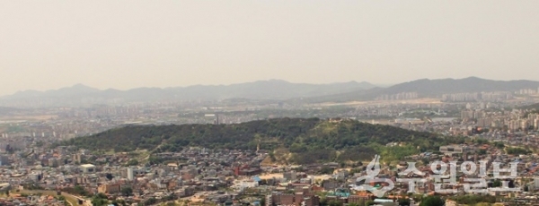 팔달산 항공사진. (사진=화성사업소)