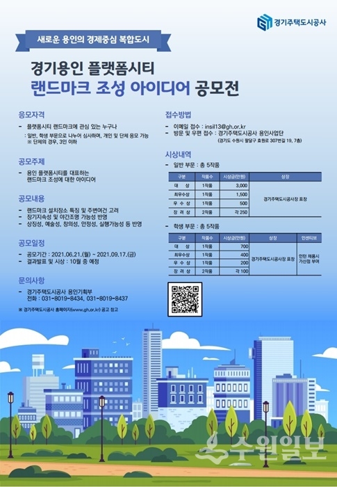 경기용인 플랫폼시티 랜드마크 조성 아이디어 공모 포스터.(사진=GH)