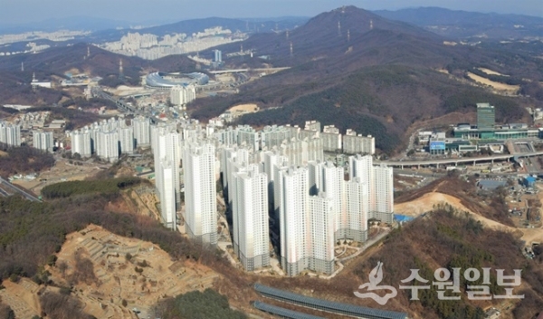 용인시 처인구 삼가동 삼가2지구 뉴스테이 현장 모습.(사진=용인시)