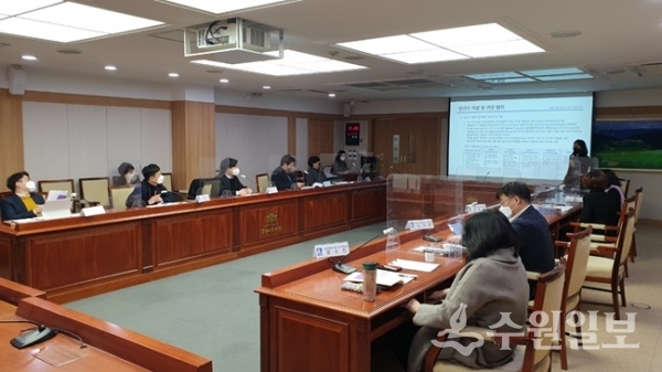 22일 열린 '수원 청년정책 발전 방향 정책연구 학술용역 최종보고회' 모습. (사진=수원시)