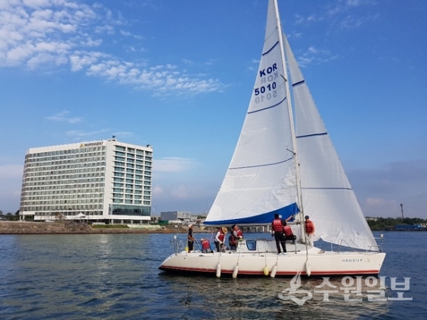 요트교육 장면.(사진=경기도)