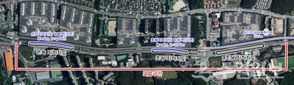 동백죽전대로 저소음도로 포장 도식도.(사진=용인시)