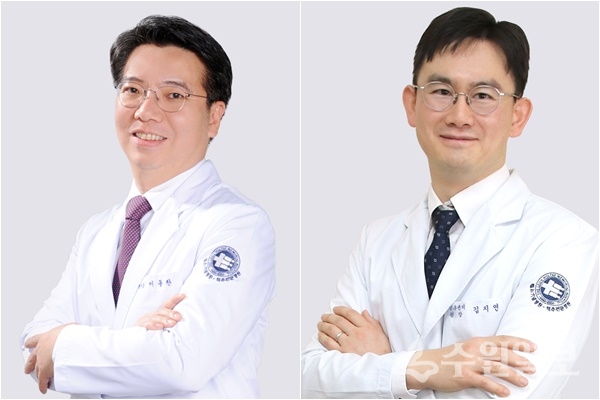 안양윌스기념병원 이동찬(오른쪽) 병원장과 김지연 원장.
