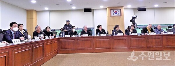 지난 2월 14일 국회의원회관에서 개최된 '서울 막사발실크로드 포럼' 모습. (사진=필자 김용문)
