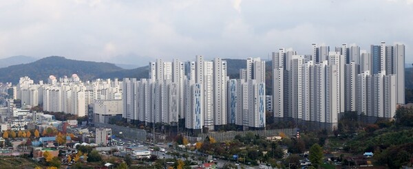 용인시 처인구 역북지구 아파트 밀집지역 전경.(사진=용인시)