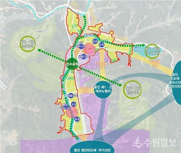 용인시 이동읍 공공주택지구 개발구상. (자료=용인시)