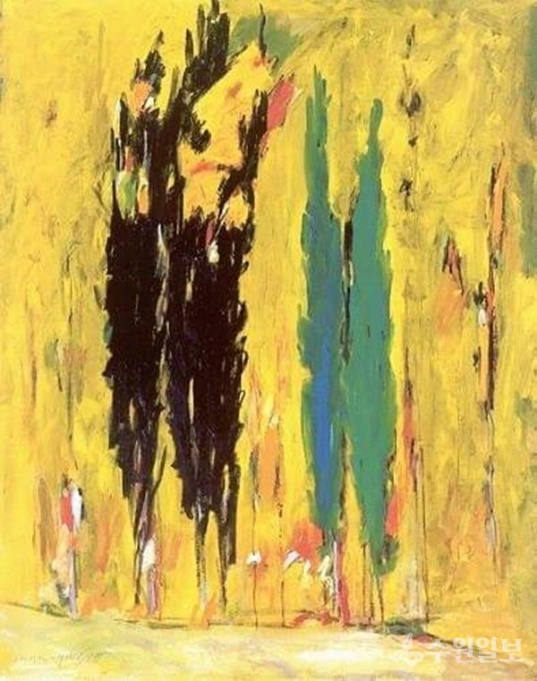 추상화가 자페르 겐차이든의 그림 2.
