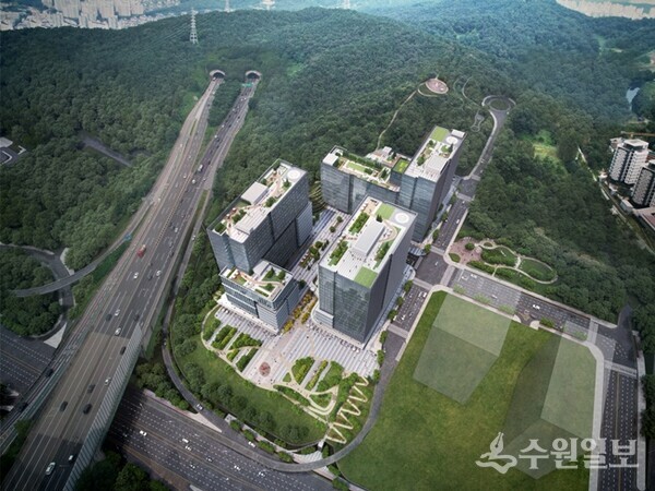 용인시 '상현4지구'에 들어설 예정인 지식산업센터 조감도. (자료=용인시)