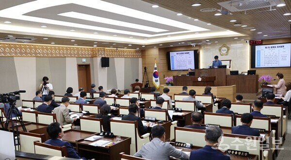 평택시의회 제246회 제1차 정례회 모습. (사진=평택시의회)
