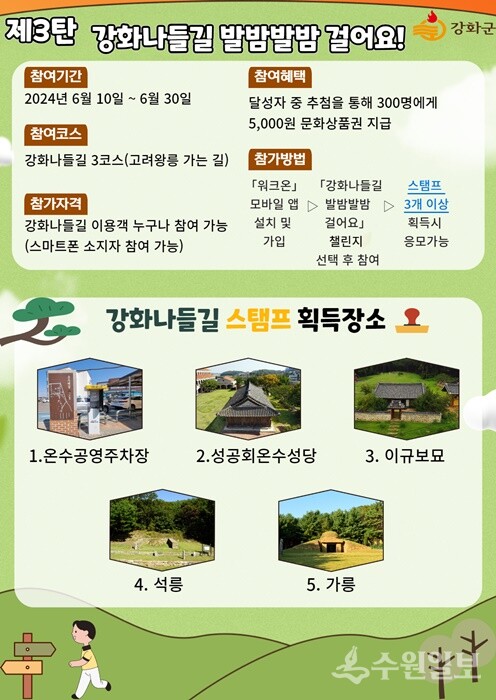 '강화나들길 발밤발밤 걸어요' 홍보 포스터.