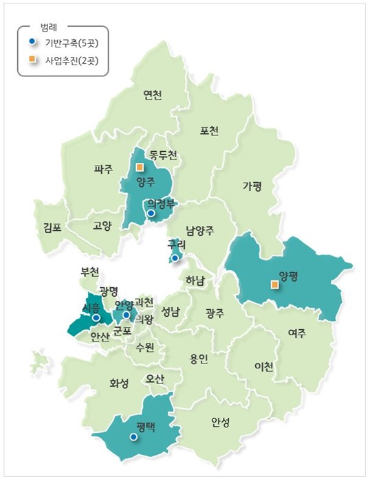 2024년 경기 더드림 재생사업 신규 대상지.