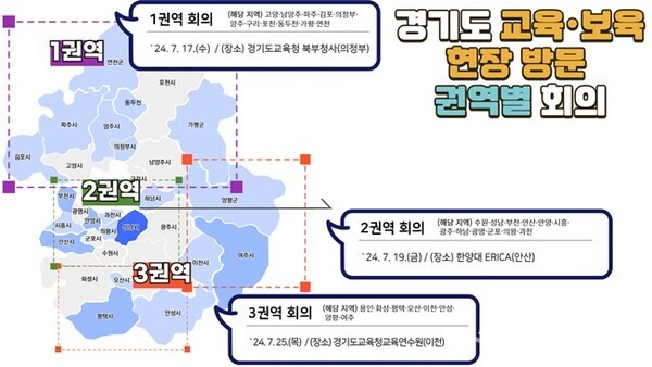 권역별 소통의장 추진 일정표(사진=경기도교육청)