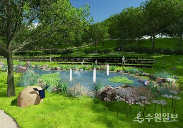 관천근린공원의 테마경관 조성 시뮬레이션 모습. (자료=강화군)