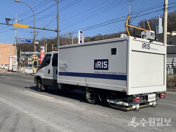 지표투과레이더 차량. (사진=수원시)