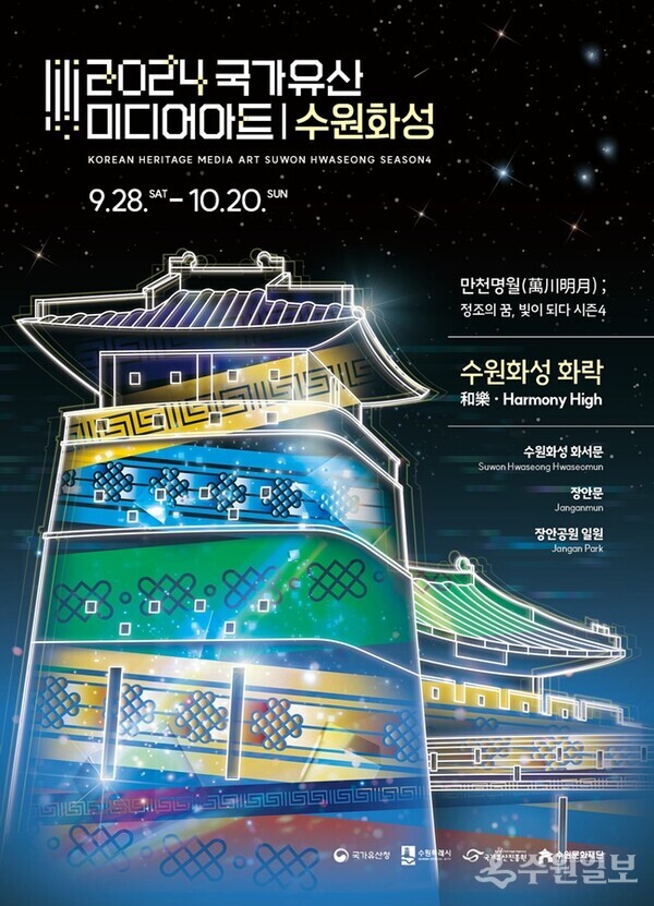 2024 국가유산 미디어아트 수원화성 홍보물.(사진=수원시)