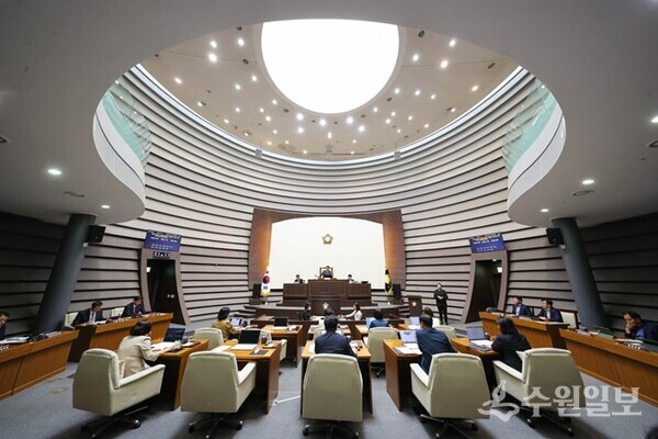 사진은 광주시의회 제311회 임시회 폐회 모습. (사진=광주시의회)