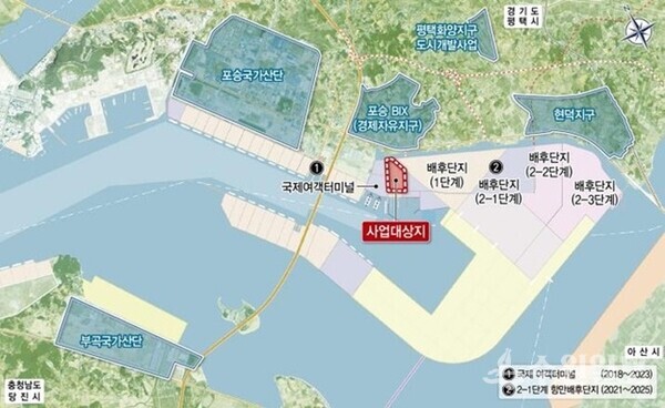 평택 당진항 위치도