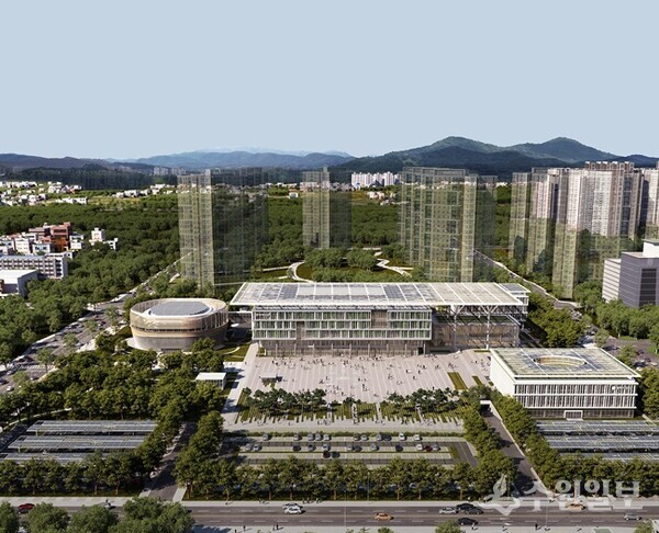 평택시 신청사 행정타운 국제설계공모 당선작 ‘ONE ROOF : ONE CITY’.