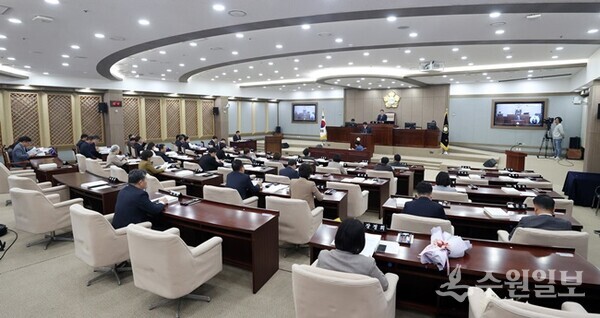 수원시의회 제388회 제2차 정례회 모습