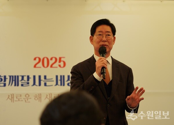 양승조 (사)다함께잘사는세상 이사장이 인사말을 하고 있다. (사진=다함께잘사는세상)