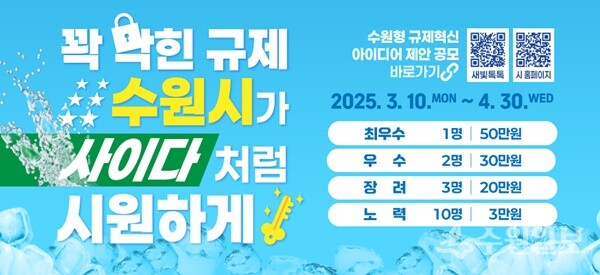 수원형 규제혁신 아이디어 제안 공모전’ 홍보물.