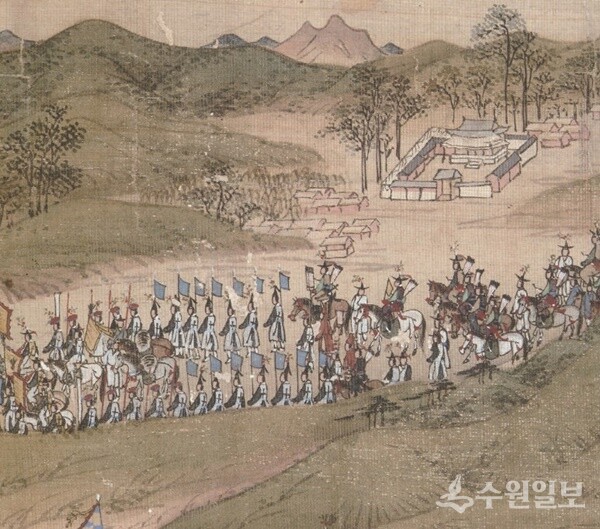 사근행궁(리움소장 환어행렬도 중 일부).