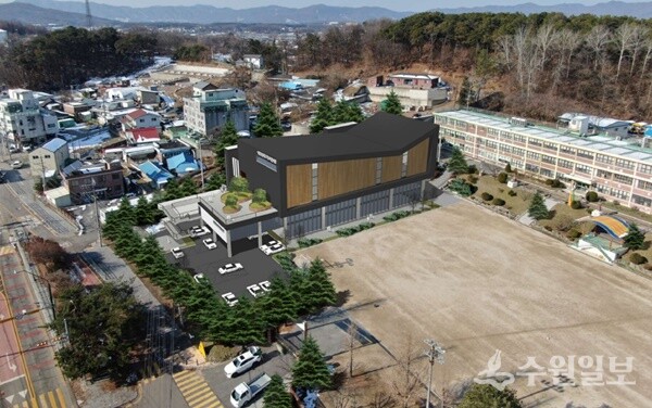 용인시 백암초 복합문화센터 예상 조감도.