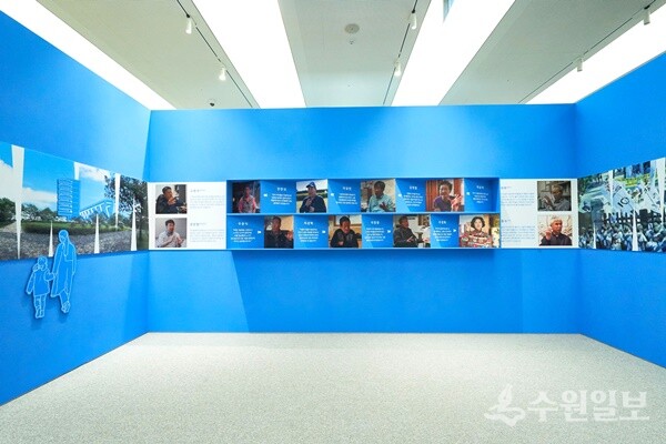 매향리기념관 내부 2층 상설전시실. 쿠니사격장 폐쇄를 위한 주민들의 이야기를 담았다. (사진=화성시)