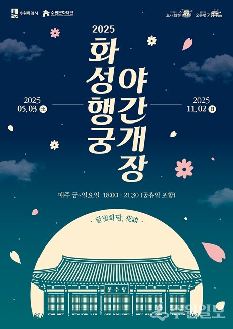 수원문화재단 '2025 화성행군 야간개장' 홍보포스터.